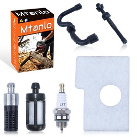Mtanlo For Sthil MS170 MS180 Chainsaw Tune Up Kit Replacement, Compatible with MS180C, MS170, MS180, 017, 018 – Air Filter 1130 124 0800, Spark Plug BPMR7A, Fuel Line,