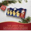 Lindt LINDOR Milk Chocolate Holday Figure Santa Claus and Reindeer