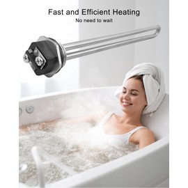 100108283 Water Heater Element Fit for AO Smith Electric Water Heaters, 4500W 240V Screw-In Hot Water Heating Element Replace 100108284 9000092015 9000092045, 2 Pack