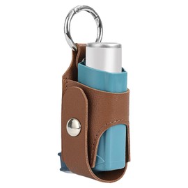 Inhaler Holder for Kids | Inhaler Spacer Holder Case with Metal Buckle | PU Leather, Lightweight, and Handy for Daily Use, School and Hiking