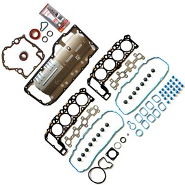 KEYALL Full Gasket Set Oil Pan Set - Compatible with 1999-2003 for Jeep Grand Cherokee 4.7L;2000-2003 for Dodge Dakota 4.7L - Replace HS26157PT, OS30709R