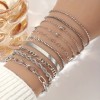 FUEZOIU Kit 12 Pulseras Joyeria Acero Inoxidable Mujer Hombre San