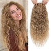 20" Curly Hair Topper for Women, Instant Style Transformation