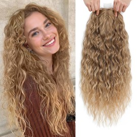 20" Curly Hair Topper for Women, Instant Style Transformation
