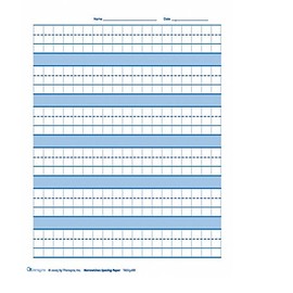 Raised Line Graph Spacing Paper: WideLines (125 Sheets)