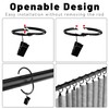 Ginbel Direct 24 Pack 2 Inches Curtain Rings with Clips,