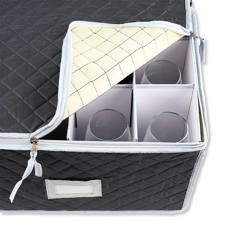 Lillian Vernon Tableware Storage Bags - 6-piece set, Felt Separators