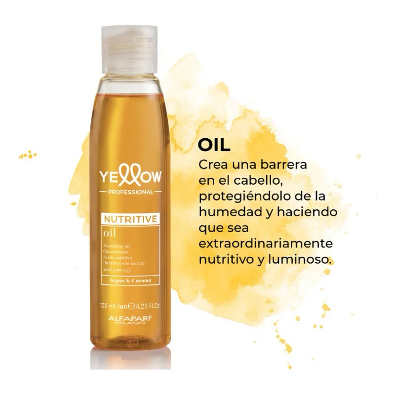 Aceite Nutritivo Oil Argan & Coco Cabello Seco Yellow 125ml