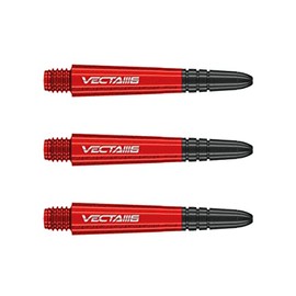 WINMAU Vecta Blade 6 Red Short Shafts (Shafts) - 1 Set Per Pack (Total 3 Shafts)