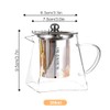 Glass Teapot with Removable Infuser, Stovetop Safe Glass Tea Pot
