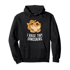 I Raise Tiny Dinosaurs Lizard Bearded Dragon Mom Pullover Hoodie
