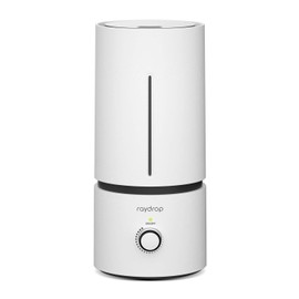 raydrop Humidificadores de niebla fría para bebés, humidificador ultrasónico silencioso y pequeño para mesita de noche de recámara, ahorro de espacio, apagado automático, (0.45 galones, EE.UU. 110 V) (blanco, 1.7 L)