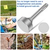 SDS Plus Ground Rod Driver, Heavy Duty Forged Steel Drill
