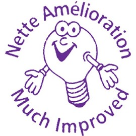 Nette Amelioration FRENCH Self Inking Teachers Reward Stamp X11966