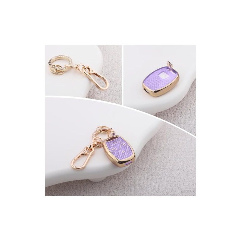 Cute Bling Key Fob Cover for Honda, Diamond Cut TPU