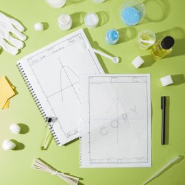 Bright Creations Carbonless Laboratory Notebook with 100 Sheets, Engineering Paper (8.5x11 In, 2 Pack)