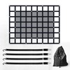 Truck Bed Cargo Net 57"x75", Heavy Duty Mesh with Adjustable