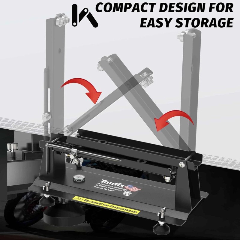 Tanfix Motorcycle Wheel Balance Stand, Single-Axle Wheel Balancing (Heavy-Duty Version)