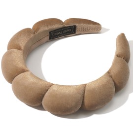 Ayesha Diadema De Spa Marrón Para Lavarse La Cara, Esponja, Diademas De Maquillaje, Diadema Para El Cuidado De La Piel, Banda Suave Para El Cabello Para Limpieza Facial