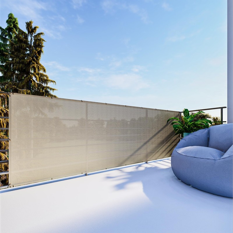 INFRANGE 2.5' x 50' Balcony Privacy Fence Screen Mesh Windscreen