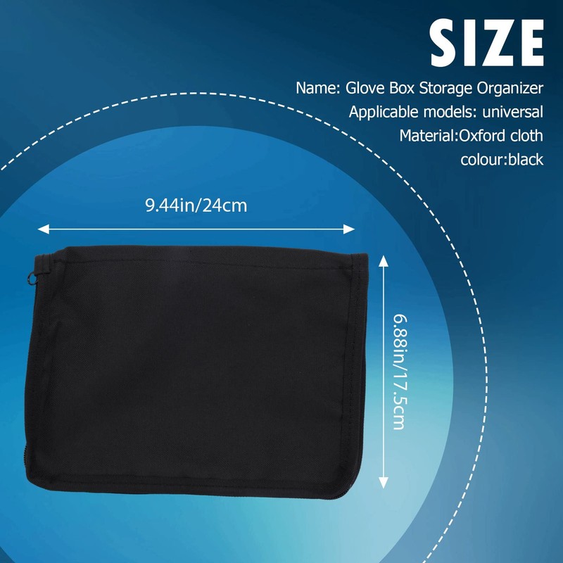 Lrtzizy Universal Glove Box Organizer Storage Holder for Manuals Car