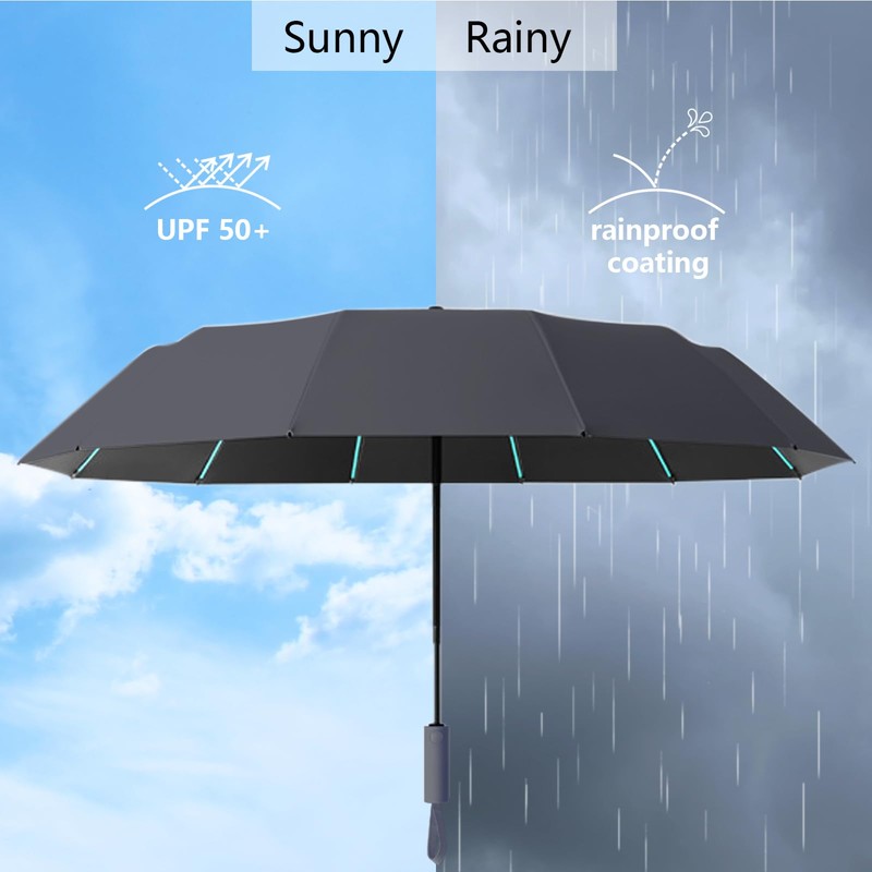 Repel Umbrella Windproof Travel Umbrellas for Rain - Easy Auto