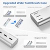 Estuche de aluminio para cepillos de dientes, plata, Breite Version,