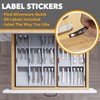 SpaceAid Bamboo Silverware Drawer Organizer with Labels, Kitchen Utensil Tray