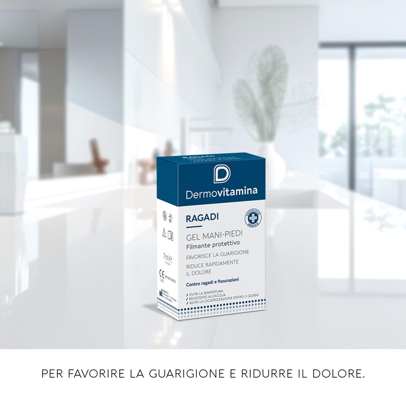 Dermovitamina Ragadi Gel Mani e Piedi - Gel Arricchito con
