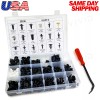 AMK 415pc Plastic Rivets Fender Bumper Push Clips with Tool