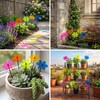 5pcs Garden Flower Stakes, Daisy-Style