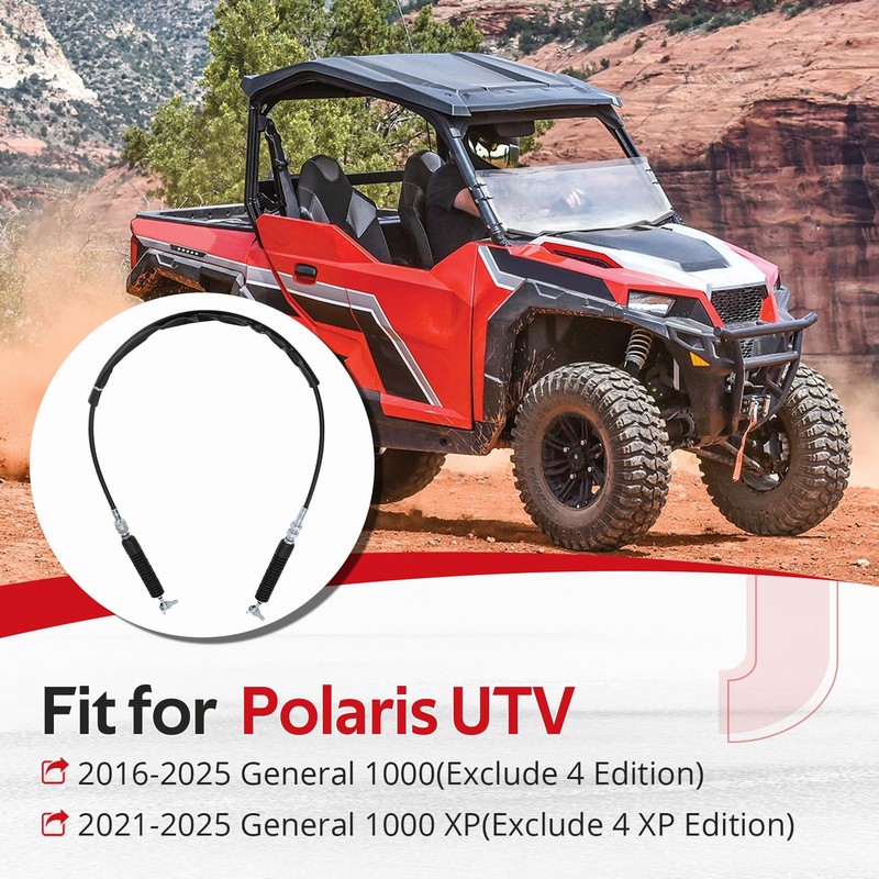 JAVIK Gear Shift Cable Fit for Polaris General 1000 XP
