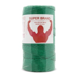 Green Nylon Twine, Braided. Size #48, 1/4 lb 1-Pack