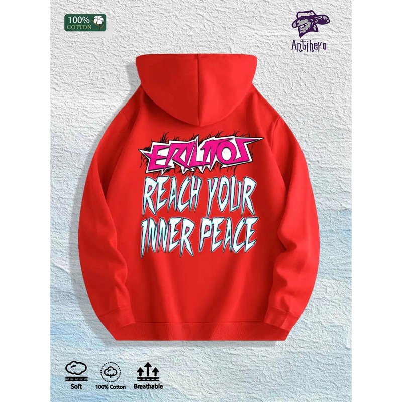 Antihero Reach Inner Peace Graphic Hoodie 100% Cotton US Warehouse