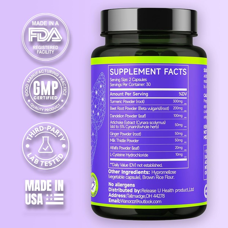 Liver Support Supplement – Liver Cleanse Detox & Repair with