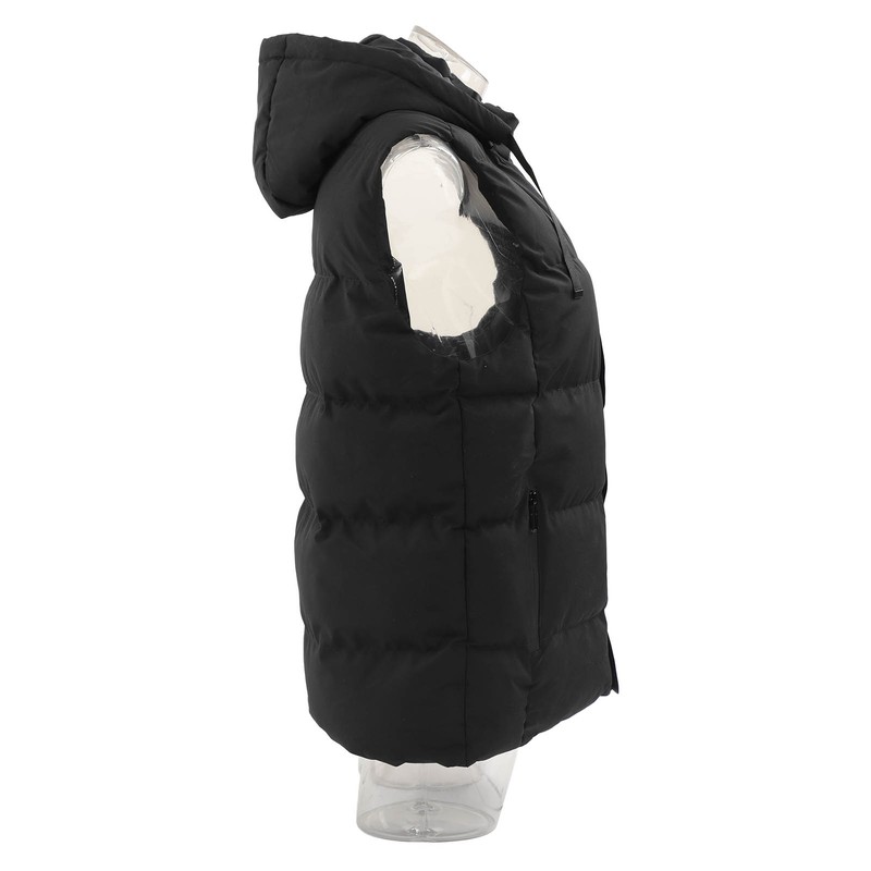 Heated Hooded Vest Fast Warmer Up Jacket 7 Areas Carbon