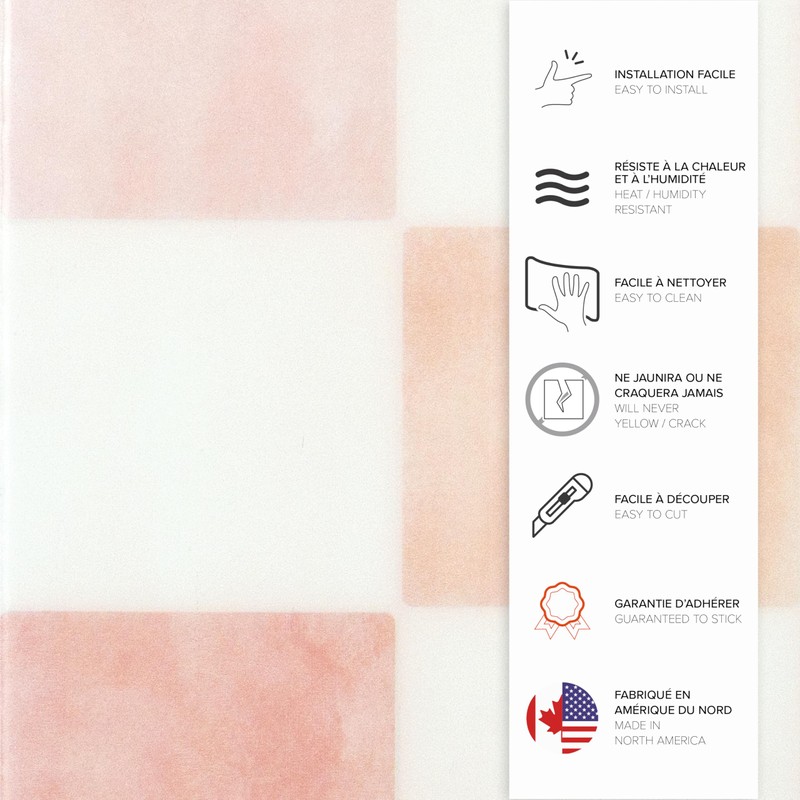 SMART TILES Peel and Stick Backsplash - 5 Sheets of