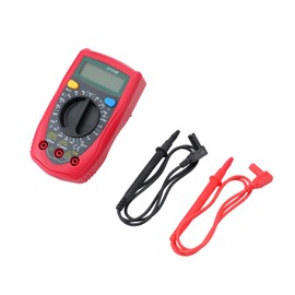 KATSU Digital Multimeter, 2000 Counts Multimeter DT33B with DC AC Voltmeter and Ohm Volt Amp Tester, with Backlit LCD and Test Leads, Measures Voltage Current Resistance Continuity Diode