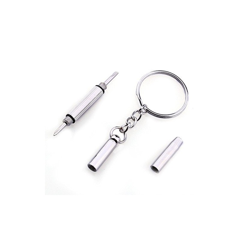 Foopp Keychain Durable in Use Durable Service Screwdriver Eyeglass Sunglasses