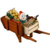 Dolls House Wheelbarrow with Gnome & Produce Miniature Garden Accessory
