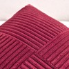 Fancy Homi 2 Packs Burgundy Lumbar Decorative Throw Pillow Covers