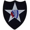 US ARMY 2nd INFANTRY DIVISION BIG INDIAN IRON-0N PATCH GOVERNMENT