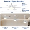 Laliled Ceiling Fan with Light – Socket Fan Light with