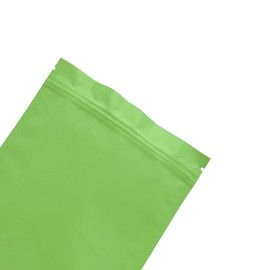 QQ Studio Pastel Double Sided Color QuickQlick™ Resealable Zipper Seal Heat Sealable Flat Bags with Tear Notch (Matte Green, 6" x 8.5")