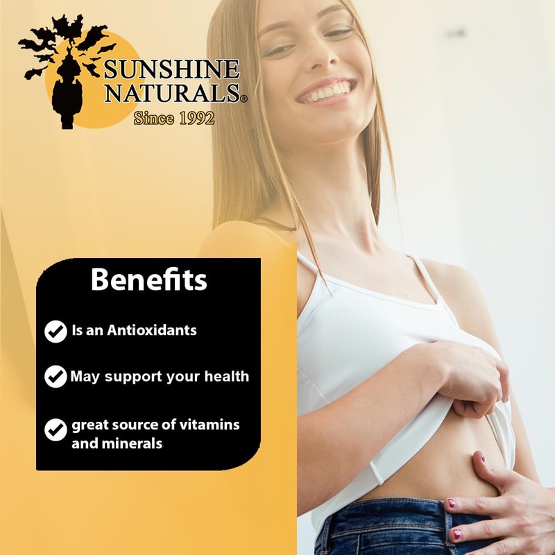 Sunshine Naturals Graviola Supplement. Immune Support, Digestive Aid, Antioxidant Defense,