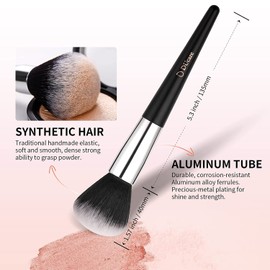 DUcare Make Up Brush Set 10 Pieces Professional Makeup Brush Set with Cosmetic Bag Premium Synthetic Foundation Brush Powder Contour Eye Brush with Bag Travel Friendly