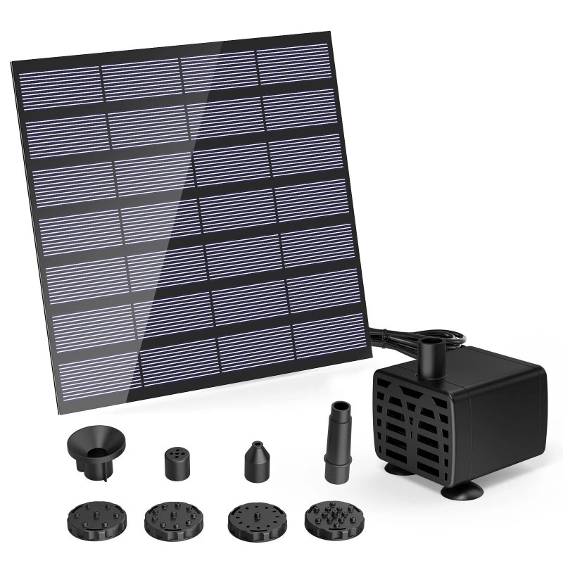 AISITIN DIY Solar Water Pump Kit for Water Feature Outdoor