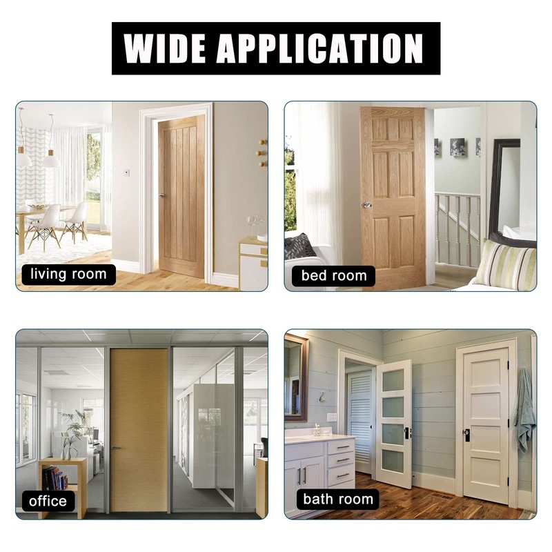 6 Pack Hinge Pin Door Stoppers, Adjustable Heavy Duty Door