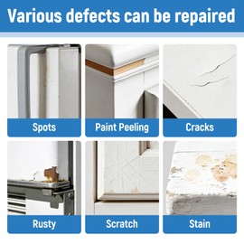 White Paint Multi Surface Semi-Gloss White Touch Up Paint Repair for Metal,Wall,Door,Cabinets,Wood,Furniture, Appliance,Metal, Acrylic Touch Up Paint Pen, Enamel 30ML