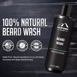 Mountaineer Brand All-Natural Beard Wash WV Timber, 8 Ounce